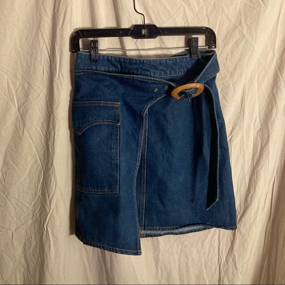 Anthropoligie Mari Slim Denim Mini Skirt NWOT - Picture 4 of 7